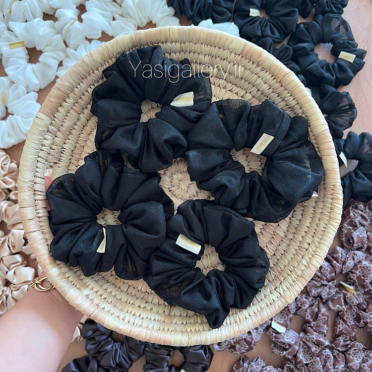 اسکرانچی مشکی ساده - پرکاربرد یاسی گالری