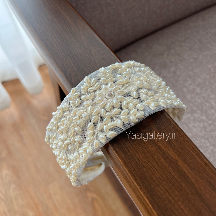 تل اسکارف مرواریدی لوکس - مجلسی یاسی گالری