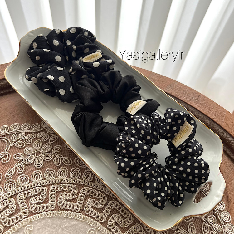 اسکرانچی خالخالی نمای نزدیک طرح خالدار