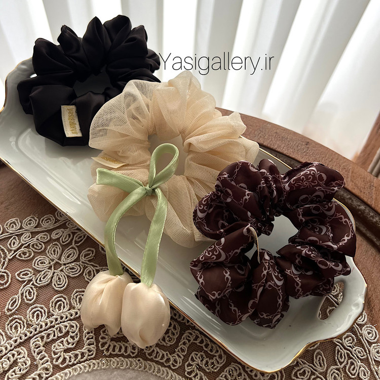 پک سه تایی اسکرانچی ابریشمی مدل خاص - محافظ مو یاسی گالری