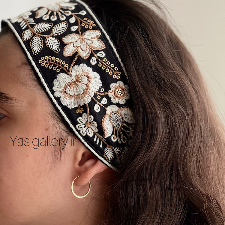 هدبند دیبا طرح هنری خاص یاسی گالری